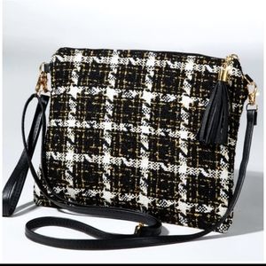 L.I.B. Tweed Crossbody Bag